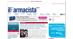 Desktop Screenshot of ilfarmacistaonline.it